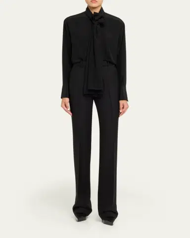 Tom Ford Wool-Blend Straight-Leg Pants | Thumbnail 2 Tom Ford Wool-Blend Straight-Leg Pants | Thumbnail 2