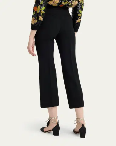 Valentino Garavani V-Logo Straight-Leg Crop Pants | Thumbnail 3 Valentino Garavani V-Logo Straight-Leg Crop Pants | Thumbnail 3