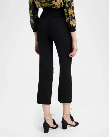 Valentino Garavani V-Logo Straight-Leg Crop Pants | Thumbnail 7 Valentino Garavani V-Logo Straight-Leg Crop Pants | Thumbnail 7