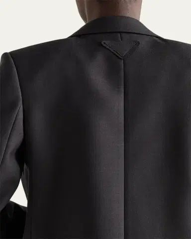 Prada Wool Gabardine Single-Breasted Blazer | Thumbnail 5