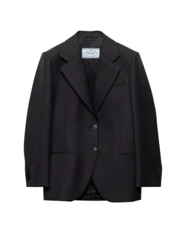 Prada Wool Gabardine Single-Breasted Blazer | Thumbnail 1