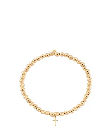 Sydney Evan 14K Tiny Pure Cross Charm Bracelet | Thumbnail 1 Sydney Evan 14K Tiny Pure Cross Charm Bracelet | Thumbnail 1
