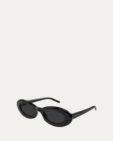 Saint Laurent 52mm Acetate Oval Sunglasses | Thumbnail 2 Saint Laurent 52mm Acetate Oval Sunglasses | Thumbnail 2