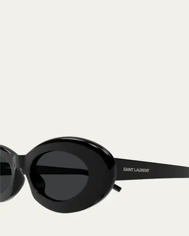 Saint Laurent 52mm Acetate Oval Sunglasses | Thumbnail 3 Saint Laurent 52mm Acetate Oval Sunglasses | Thumbnail 3