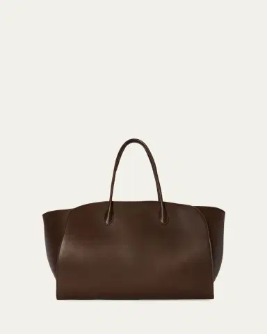 THE ROW Men's Marlo 17 Tote Bag in Saddle Leather | Thumbnail 2