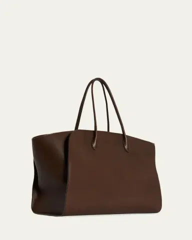 THE ROW Men's Marlo 17 Tote Bag in Saddle Leather | Thumbnail 4