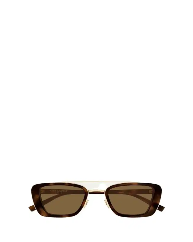 Saint Laurent 50mm Acetate & Metal Rectangular Sunglasses