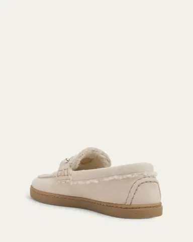 Christian Louboutin Chambeliboat Donna Shearling-Lined Suede Boat Shoes | Thumbnail 2 Christian Louboutin Chambeliboat Donna Shearling-Lined Suede Boat Shoes | Thumbnail 2