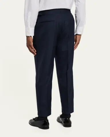 Brunello Cucinelli Men's Side-Tab Pleated Trousers | Thumbnail 3