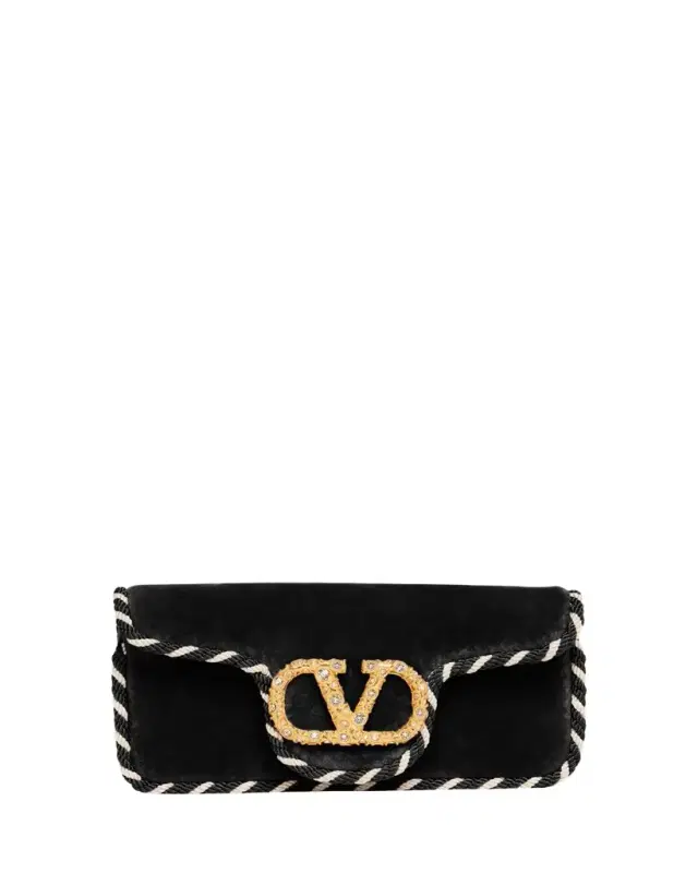 Loco VLOGO Velvet Clutch Bag