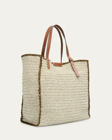 Anya Hindmarch Wink Embroidered Raffia Tote Bag | Thumbnail 3 Anya Hindmarch Wink Embroidered Raffia Tote Bag | Thumbnail 3