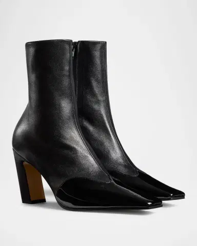 Khaite Nevada Patent-Wingtip Ankle Boots | Thumbnail 2