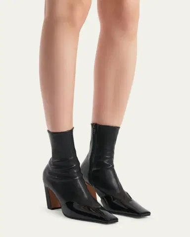 Khaite Nevada Patent-Wingtip Ankle Boots | Thumbnail 6