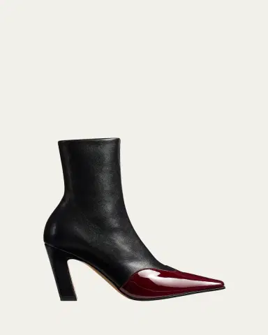 Khaite Nevada Patent-Wingtip Ankle Boots | Thumbnail 7