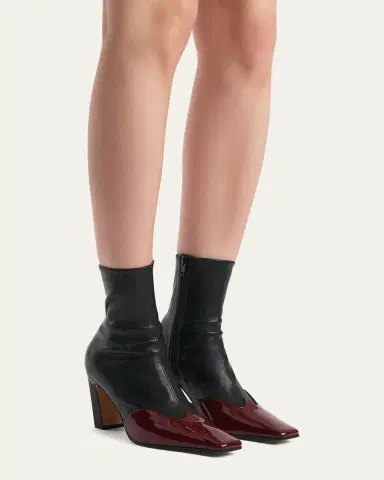 Khaite Nevada Patent-Wingtip Ankle Boots | Thumbnail 8