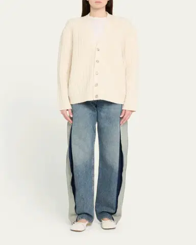 MM6 MAISON MARGIELA Cable-Knit Cardigan | Thumbnail 2 MM6 MAISON MARGIELA Cable-Knit Cardigan | Thumbnail 2