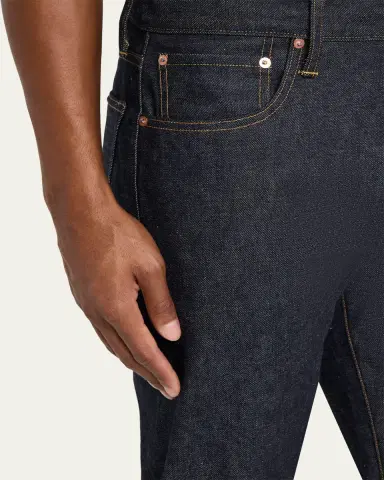 The Seven Continents Men's Charlie Raw Denim Slim-Fit Jeans | Thumbnail 5 The Seven Continents Men's Charlie Raw Denim Slim-Fit Jeans | Thumbnail 5