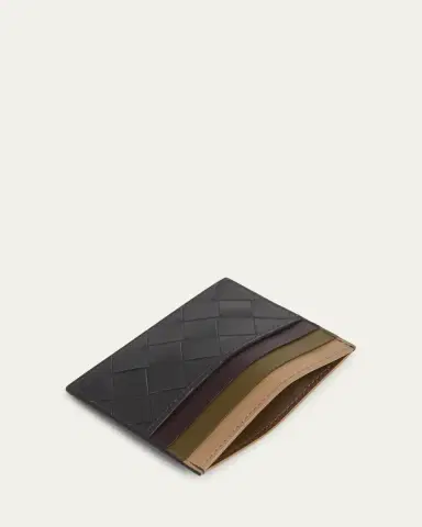 Bottega Veneta Men's Intrecciato 15 Leather Multicolor-Slot Card Holder | Thumbnail 3