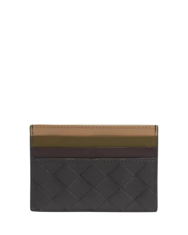 Men's Intrecciato 15 Leather Multicolor-Slot Card Holder Men's Intrecciato 15 Leather Multicolor-Slot Card Holder