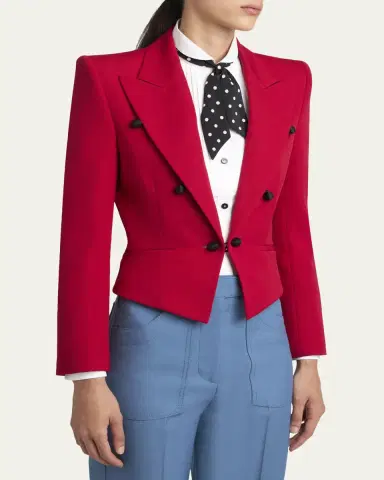 Valentino Garavani Giacca Solid Blazer | Thumbnail 4 Valentino Garavani Giacca Solid Blazer | Thumbnail 4