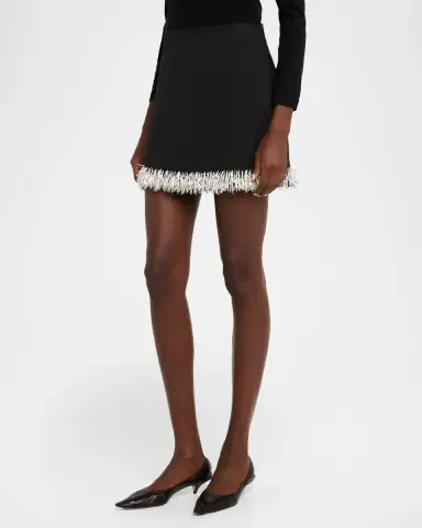 SIMKHAI Dua Beaded Mini Skirt | Thumbnail 8