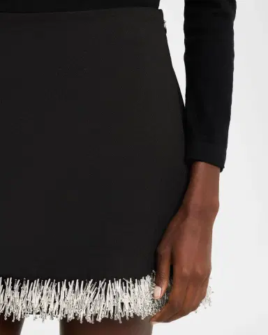 SIMKHAI Dua Beaded Mini Skirt | Thumbnail 9