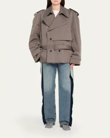MM6 MAISON MARGIELA Boxy Trench-Style Sports Jacket | Thumbnail 2 MM6 MAISON MARGIELA Boxy Trench-Style Sports Jacket | Thumbnail 2