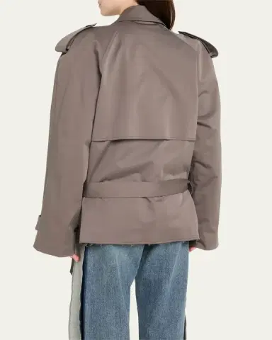 MM6 MAISON MARGIELA Boxy Trench-Style Sports Jacket | Thumbnail 3 MM6 MAISON MARGIELA Boxy Trench-Style Sports Jacket | Thumbnail 3