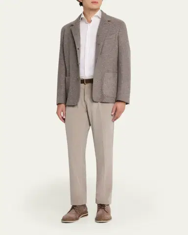 FEDELI Men's Double-Face Cashmere Chore Jacket | Thumbnail 2 FEDELI Men's Double-Face Cashmere Chore Jacket | Thumbnail 2