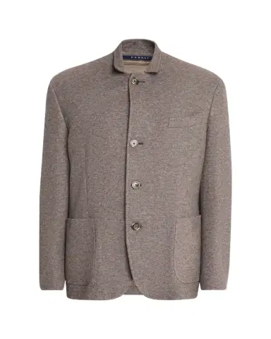 FEDELI Men's Double-Face Cashmere Chore Jacket | Thumbnail 1 FEDELI Men's Double-Face Cashmere Chore Jacket | Thumbnail 1
