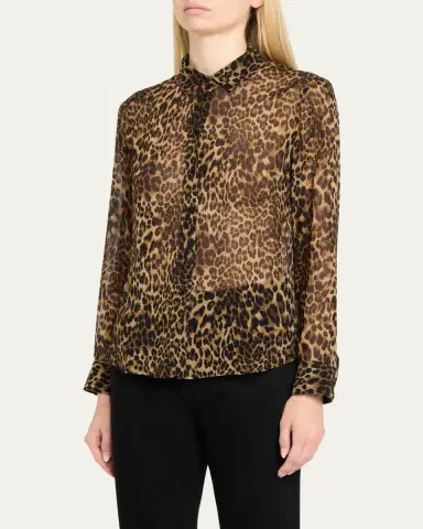 Nili Lotan Gaia Polka-Dot Silk Slim Button-Down Shirt | Thumbnail 8 Nili Lotan Gaia Polka-Dot Silk Slim Button-Down Shirt | Thumbnail 8