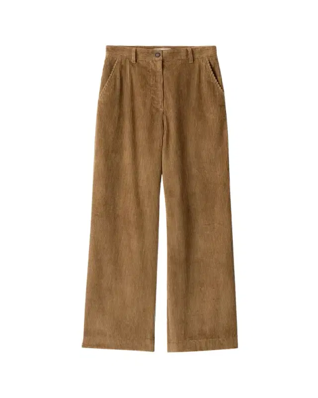 Corduroy Wide-Leg Pants