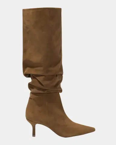 SIMKHAI Jordi Suede Kitten-Heel Boots | Thumbnail 2