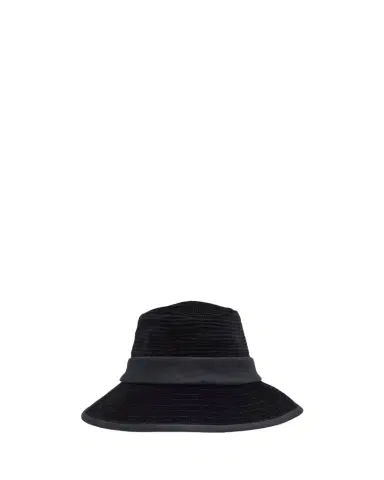 Valentino Garavani Men's VLogo Velvet Fedora Hat | Thumbnail 1
