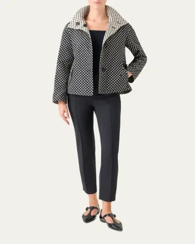 Akris punto Polka-Dot Single-Breasted Jacket | Thumbnail 2