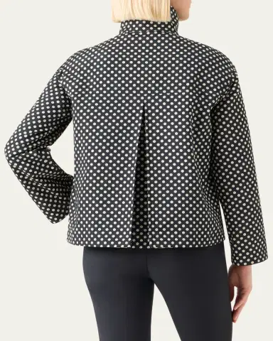 Akris punto Polka-Dot Single-Breasted Jacket | Thumbnail 3