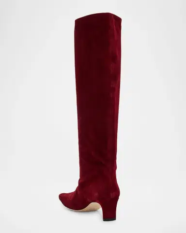 STAUD Wally Suede Knee-High Boots | Thumbnail 3