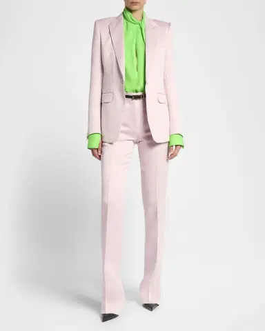 TOM FORD Twisted-Neck Silk Long-Sleeve Shirt | Thumbnail 10