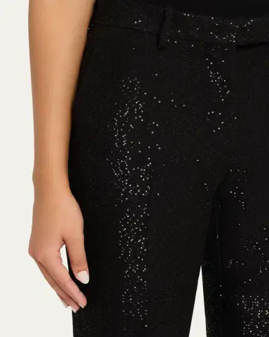 Tom Ford Sequined Crepe Straight-Leg Pants | Thumbnail 5 Tom Ford Sequined Crepe Straight-Leg Pants | Thumbnail 5