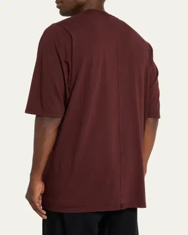 DRKSHDW RICK OWENS Men's Cotton Jumbo Crewneck T-Shirt | Thumbnail 3