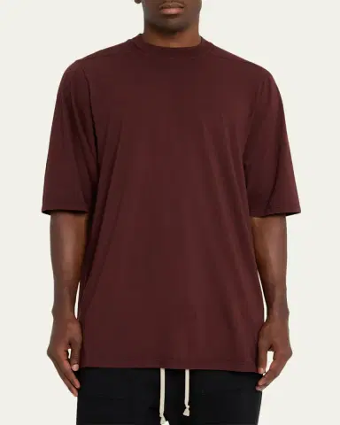 DRKSHDW RICK OWENS Men's Cotton Jumbo Crewneck T-Shirt | Thumbnail 4