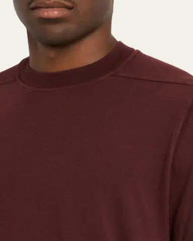 DRKSHDW RICK OWENS Men's Cotton Jumbo Crewneck T-Shirt | Thumbnail 5