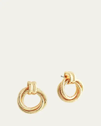 Anabel Aram Jewelry Neptune Triple Ring Earrings | Thumbnail 3