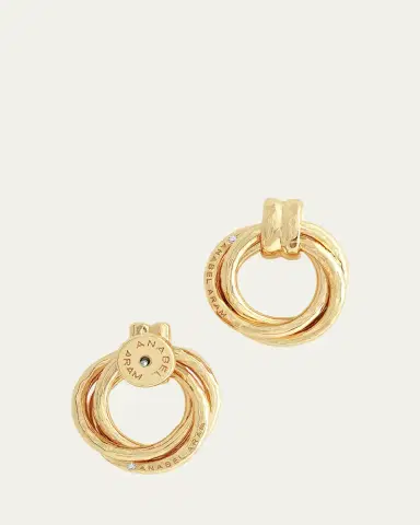Anabel Aram Jewelry Neptune Triple Ring Earrings | Thumbnail 4