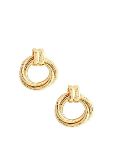 Anabel Aram Jewelry Neptune Triple Ring Earrings | Thumbnail 1
