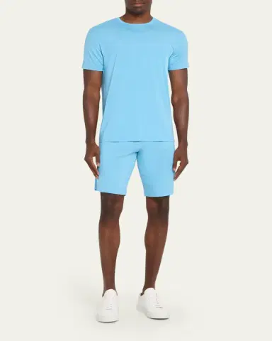 Derek Rose Men's Basel Micro Modal Stretch Crewneck T-Shirt | Thumbnail 2 Derek Rose Men's Basel Micro Modal Stretch Crewneck T-Shirt | Thumbnail 2