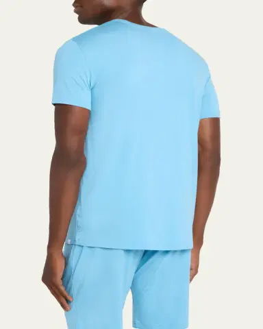 Derek Rose Men's Basel Micro Modal Stretch Crewneck T-Shirt | Thumbnail 3 Derek Rose Men's Basel Micro Modal Stretch Crewneck T-Shirt | Thumbnail 3