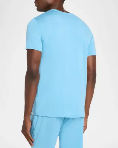 Derek Rose Men's Basel Micro Modal Stretch Crewneck T-Shirt | Thumbnail 7 Derek Rose Men's Basel Micro Modal Stretch Crewneck T-Shirt | Thumbnail 7