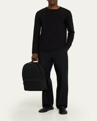 The Row Men's Sisal Canvas Backpack | Thumbnail 5