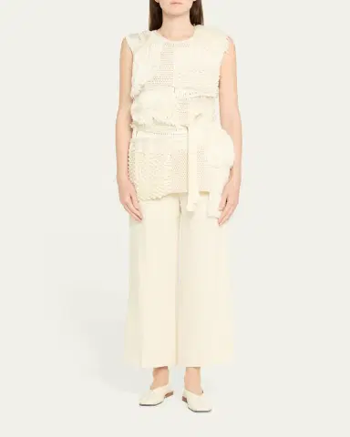 Heirlome Laia Patchwork Mixed-Knit Sleeveless Top With Belt | Thumbnail 2 Heirlome Laia Patchwork Mixed-Knit Sleeveless Top With Belt | Thumbnail 2